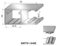Шина направляющая GR70x34IE