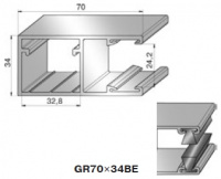 Шина направляющая GR70x34BE цвет: коричневый